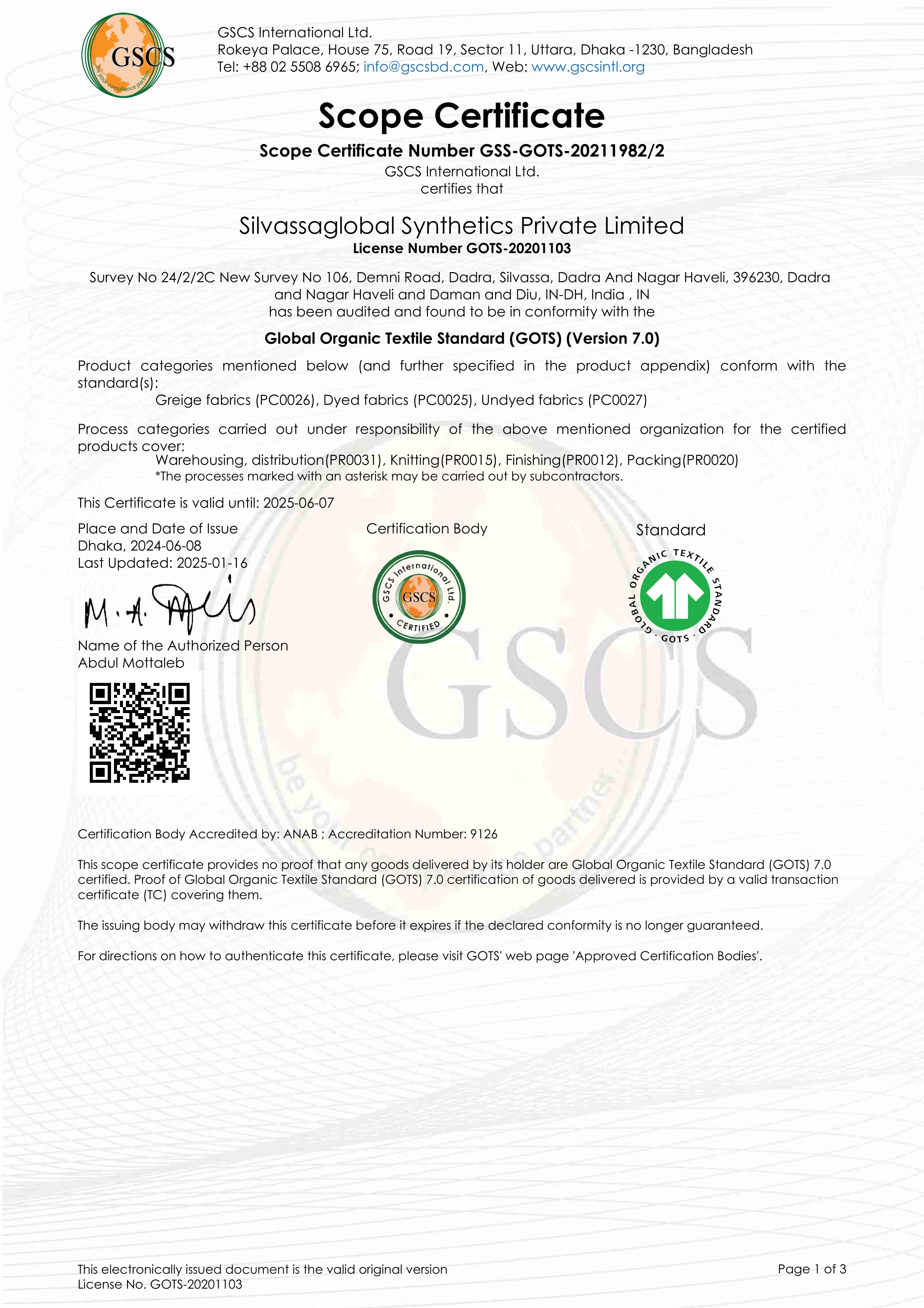 Certificate 1